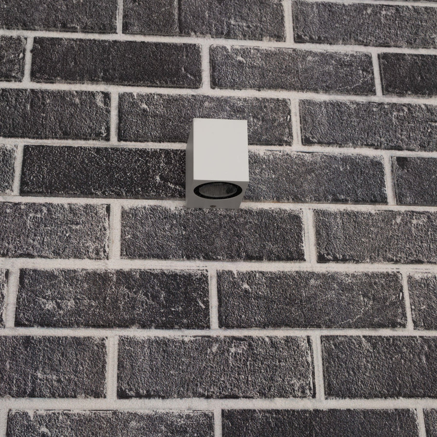 NØRD Down - LED's Light LED Wandlamp Buiten met GU10 fitting - Vierkant - IP44 - Wit - Model Rome Wandlampen LED.nl