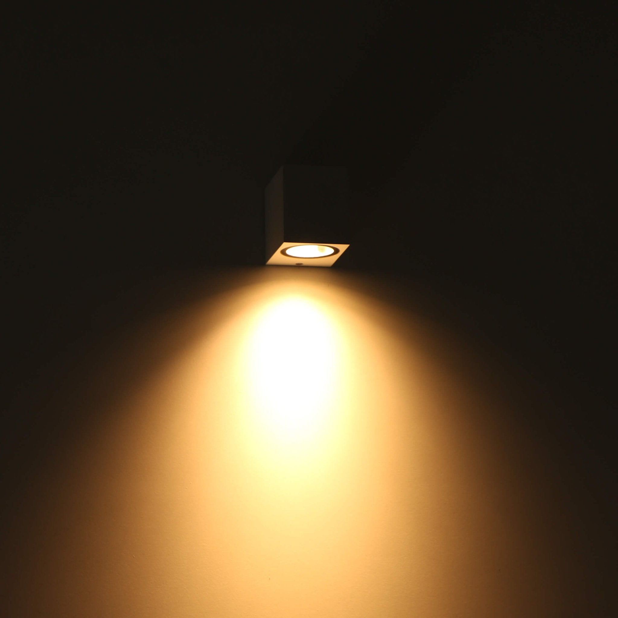 LED Wandlamp buiten met GU10 fitting - Rome - Vierkant - IP44 - Wit - LED.nl