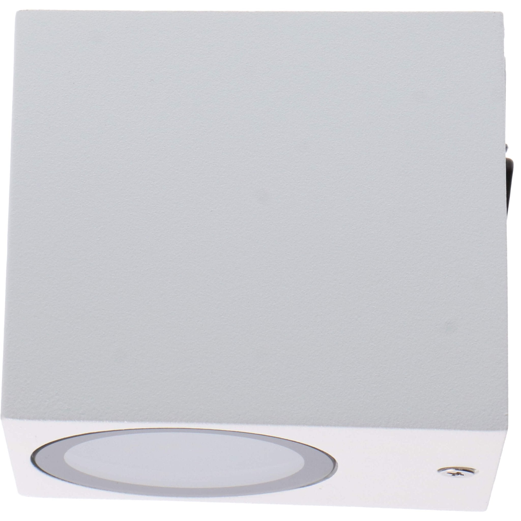 LED Wandlamp buiten met GU10 fitting - Rome - Vierkant - IP44 - Wit - LED.nl
