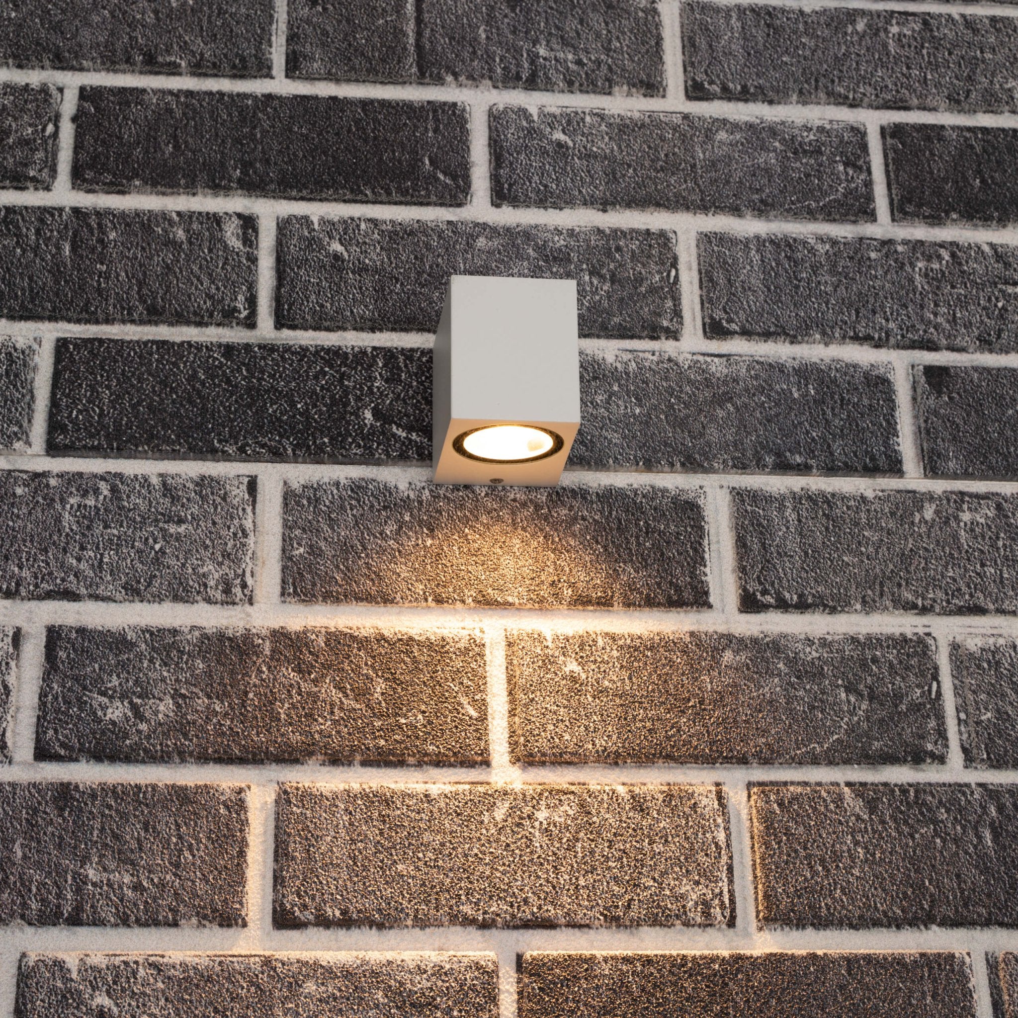 LED Wandlamp buiten met GU10 fitting - Rome - Vierkant - IP44 - Wit - LED.nl