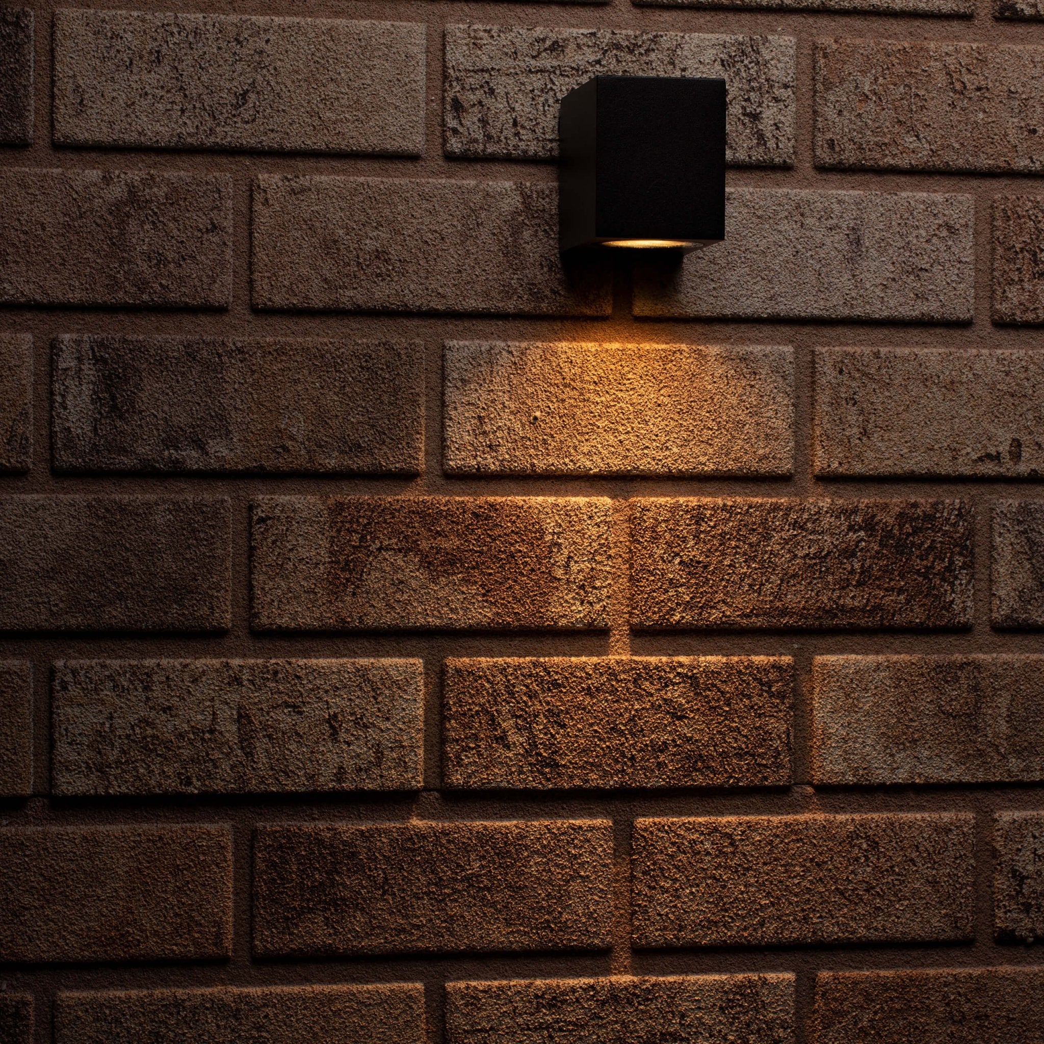 LED Wandlamp buiten met GU10 fitting - Rome - Vierkant - IP44 - Zwart - LED.nl