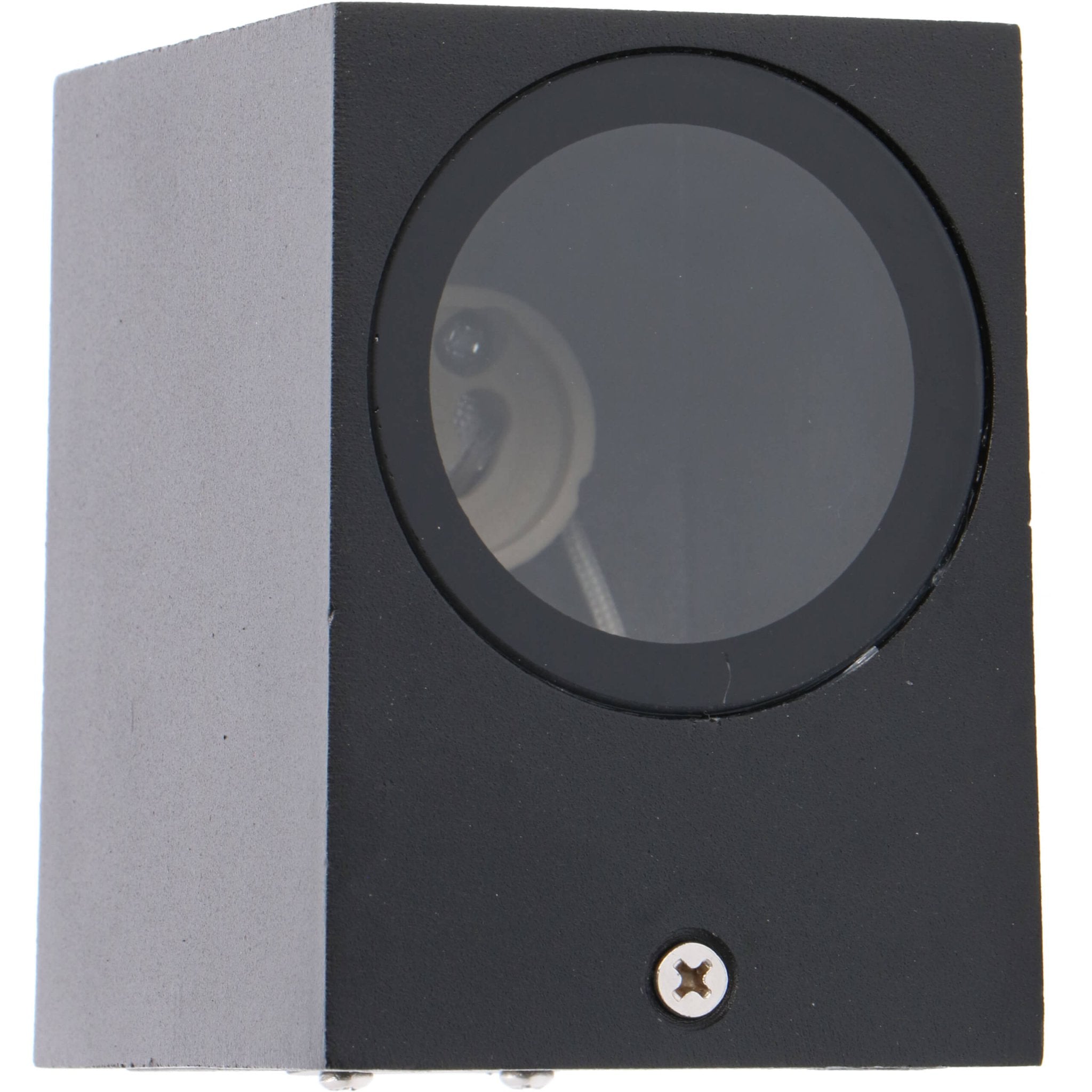 LED Wandlamp buiten met GU10 fitting - Rome - Vierkant - IP44 - Zwart - LED.nl