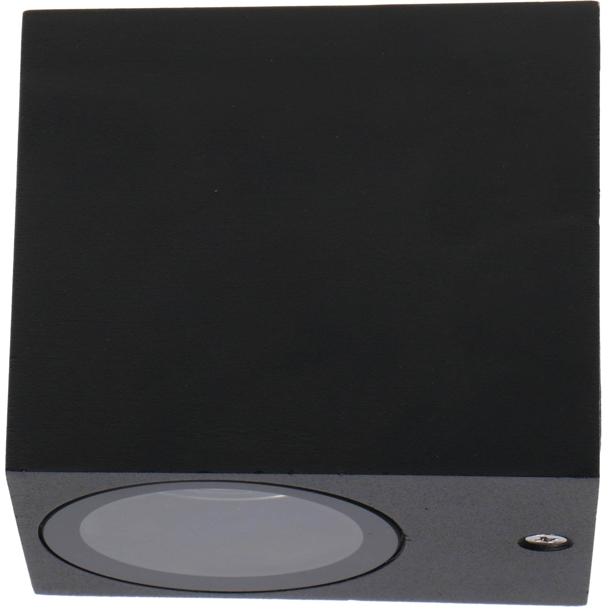 LED Wandlamp buiten met GU10 fitting - Rome - Vierkant - IP44 - Zwart - LED.nl