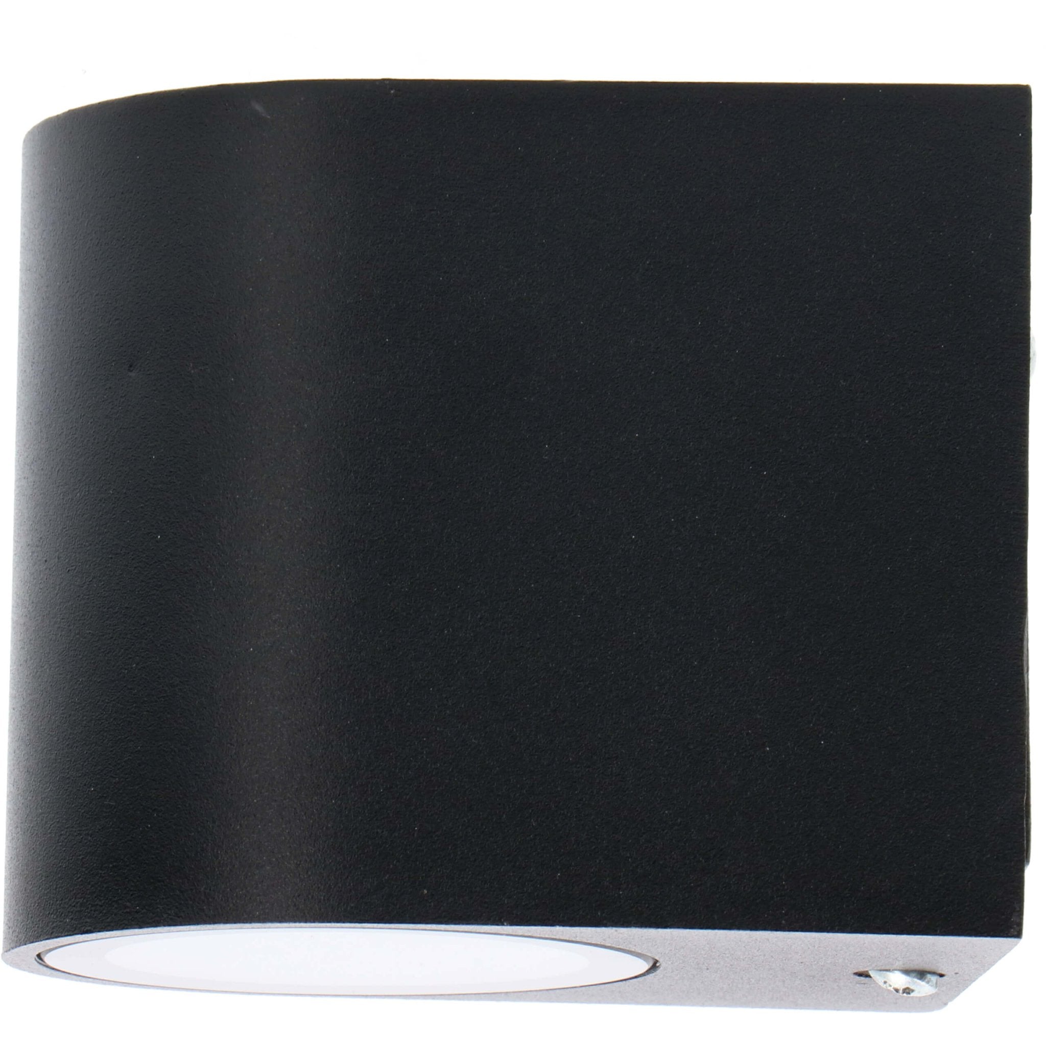 LED wandlamp buiten met GU10 fitting - Rond - San Marino - IP44 - Zwart - LED.nl