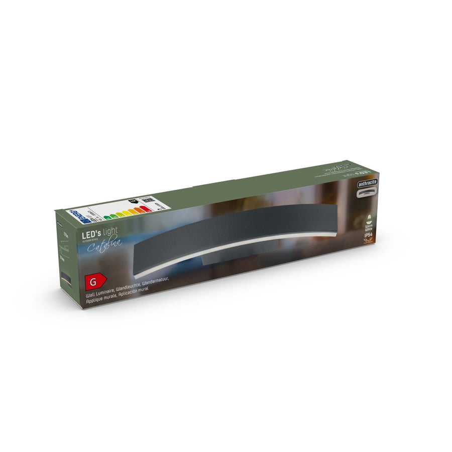 LED's Light Wall Lamp Outdoor - Model Todi - Rotatable - Warm white light all around - IP54 - Anthracite - LED.nl