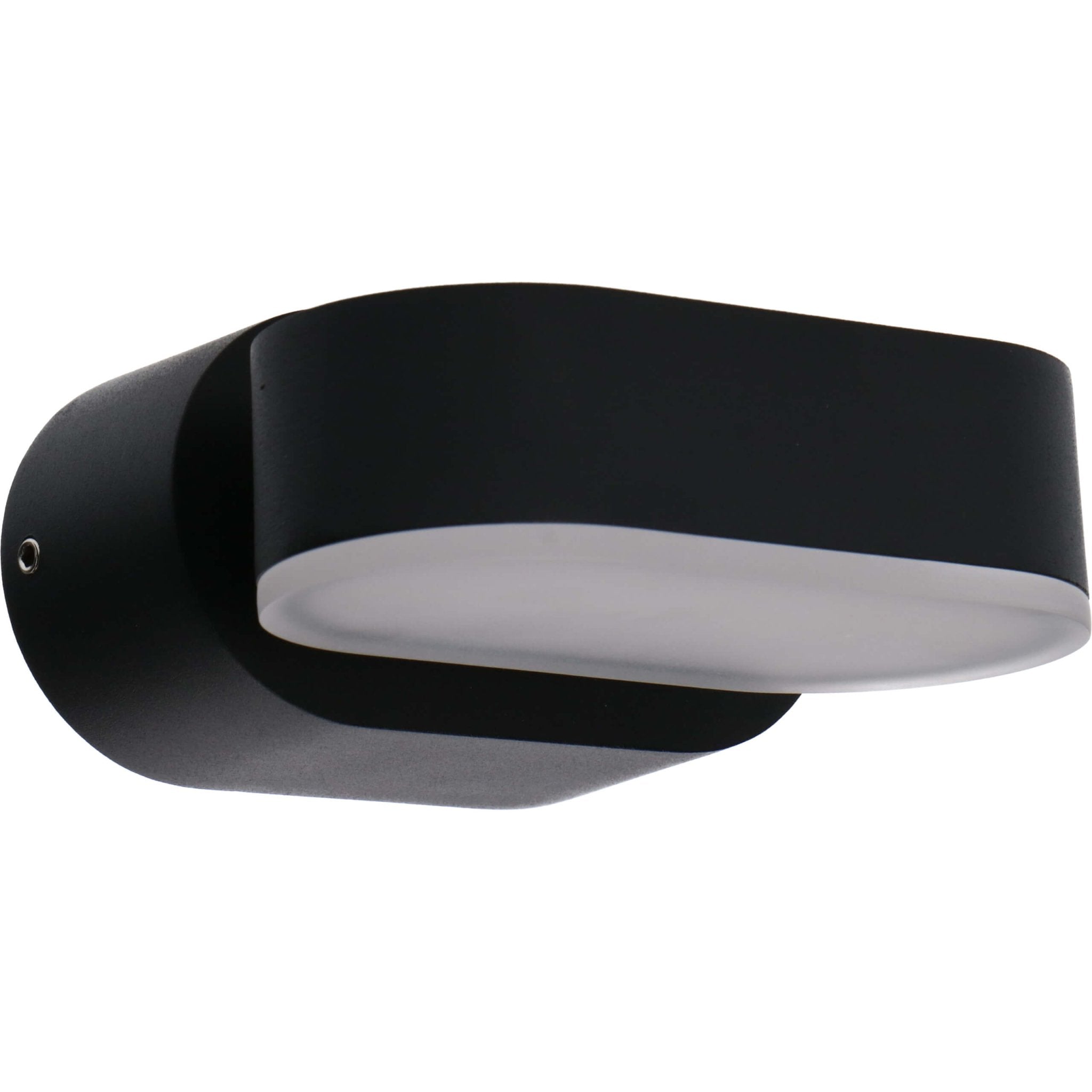 LED Wandspot Enkel - Draaibaar - Warm wit licht - IP44 - Rieti - Zwart - LED.nl
