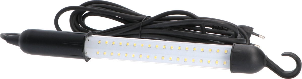 LED Werklamp met 5 meter snoer - Inspectielamp met haak - 350 lm - Zwart - LED.nl