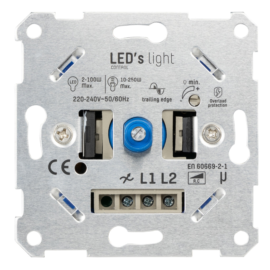 EBROM Complete Set LED Dimmer / Rotary Dimmer Busch Jäger Future Linear Studio White, Frame Dimmer Disk Socket (1722-184K 6540-84-102 20EUC-84), Flush-Mounted Phase Cut-Off, LED 5-150 Watt and More EBROM Complete Set LED Dimmer / Rotary Dimmer Busch Jäger Future Linear Studio White, Frame Dimmer Disk Socket (1722-184K 6540-84-102 20EUC-84), Flush-Mounted Phase Cut-Off, LED 5-150 Watt and More