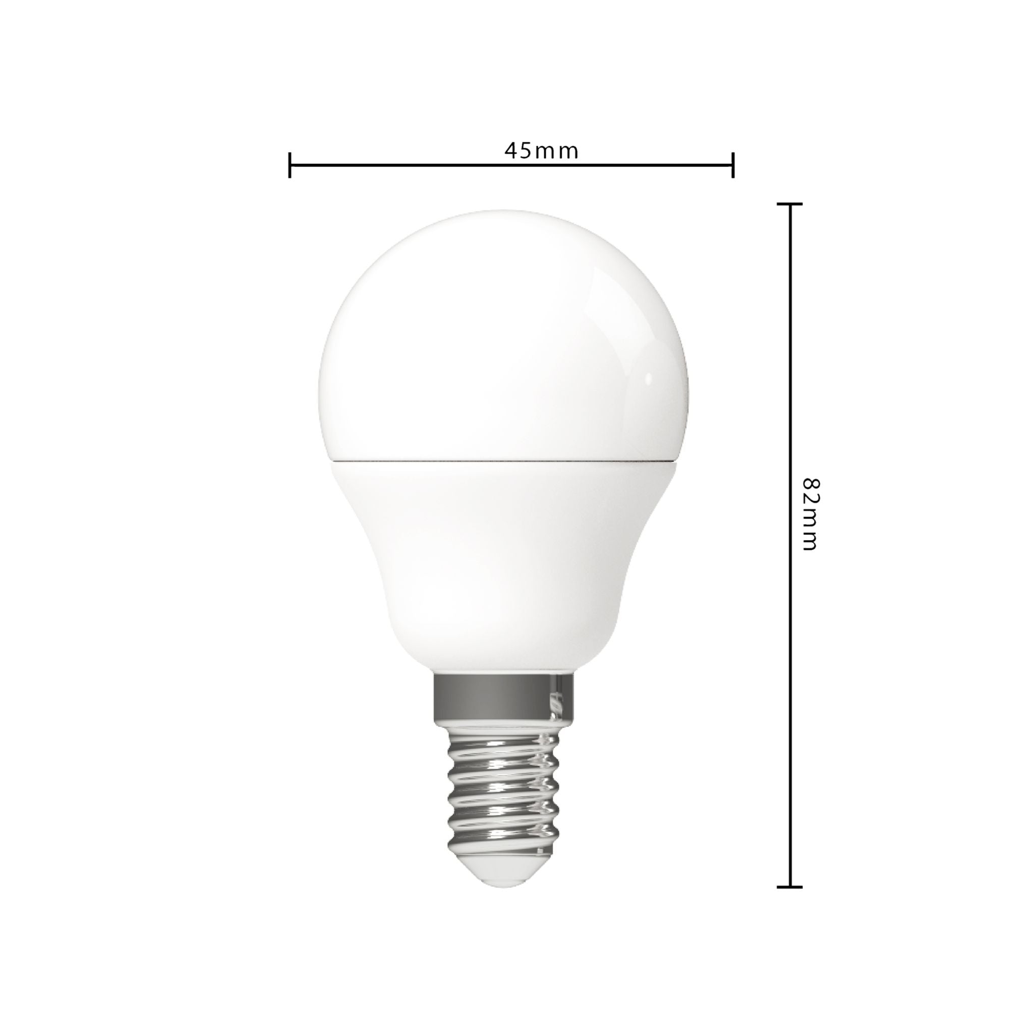 LongLife LED Lampen E14 - Bol Ø 4.5 cm - Warm wit licht - 4.9W vervangt 40W - 3 Kogellampen - LED.nl