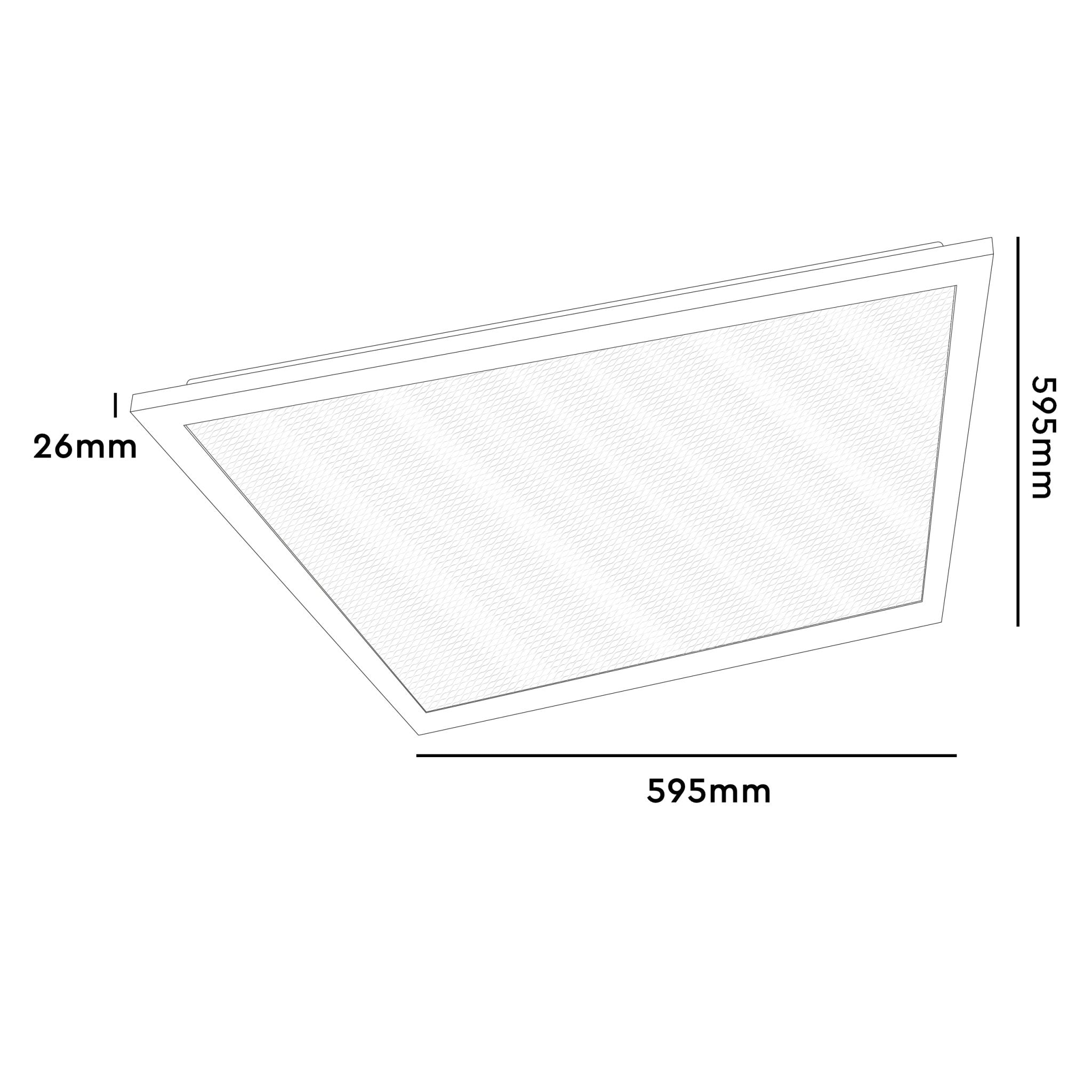 LongLife LED Paneel 60 x 60 cm - Vierkant - 4000K wit licht - 40W - 4000 lm - LED.nl