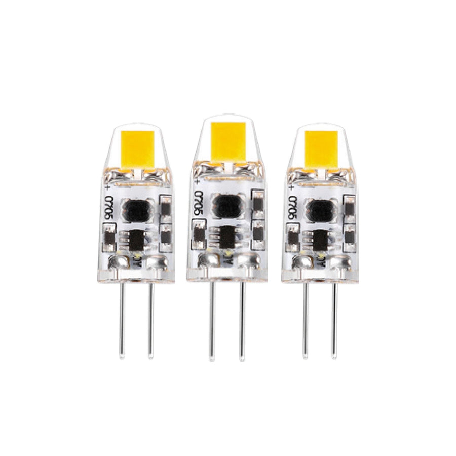 G4 LED Lampen - 12V - 1W vervangt 10W - Warm wit licht - 3PACK Dimbare steeklampjes LED.nl