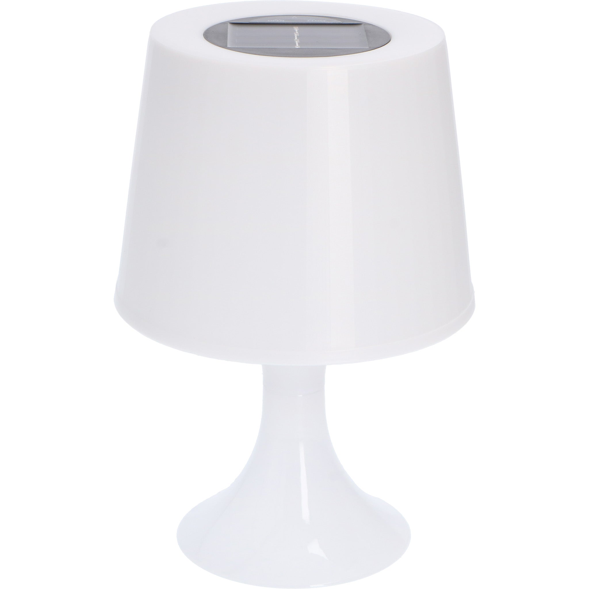 Moderne LED Tafellamp op zonne-energie - Fat White - Draadloos met sensor - 23 cm - LED.nl