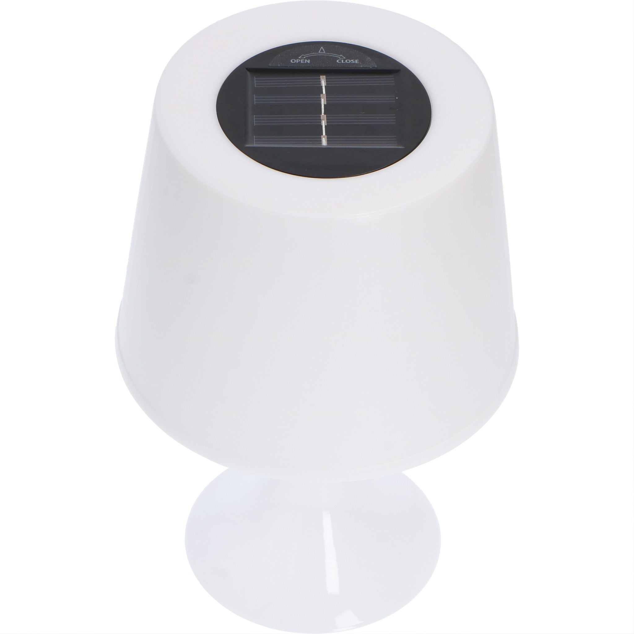 Moderne LED Tafellamp op zonne-energie - Fat White - Draadloos met sensor - 23 cm - LED.nl