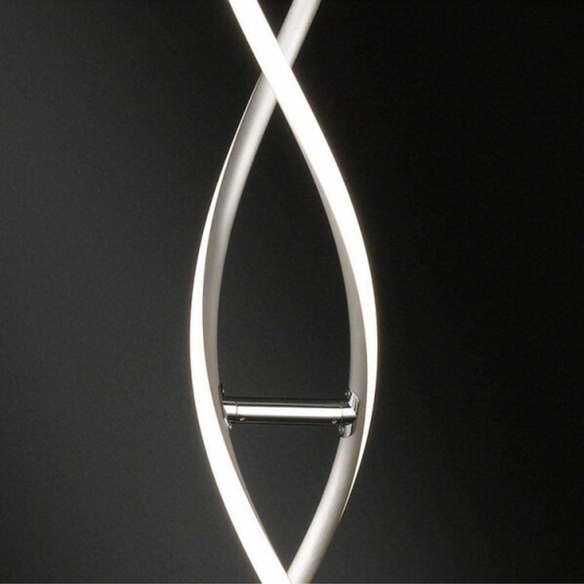 Moderne LED Vloerlamp 130 cm met voetschakelaar - Gaat 15 jaar mee - Bonney - Metaal zilver - LED.nl