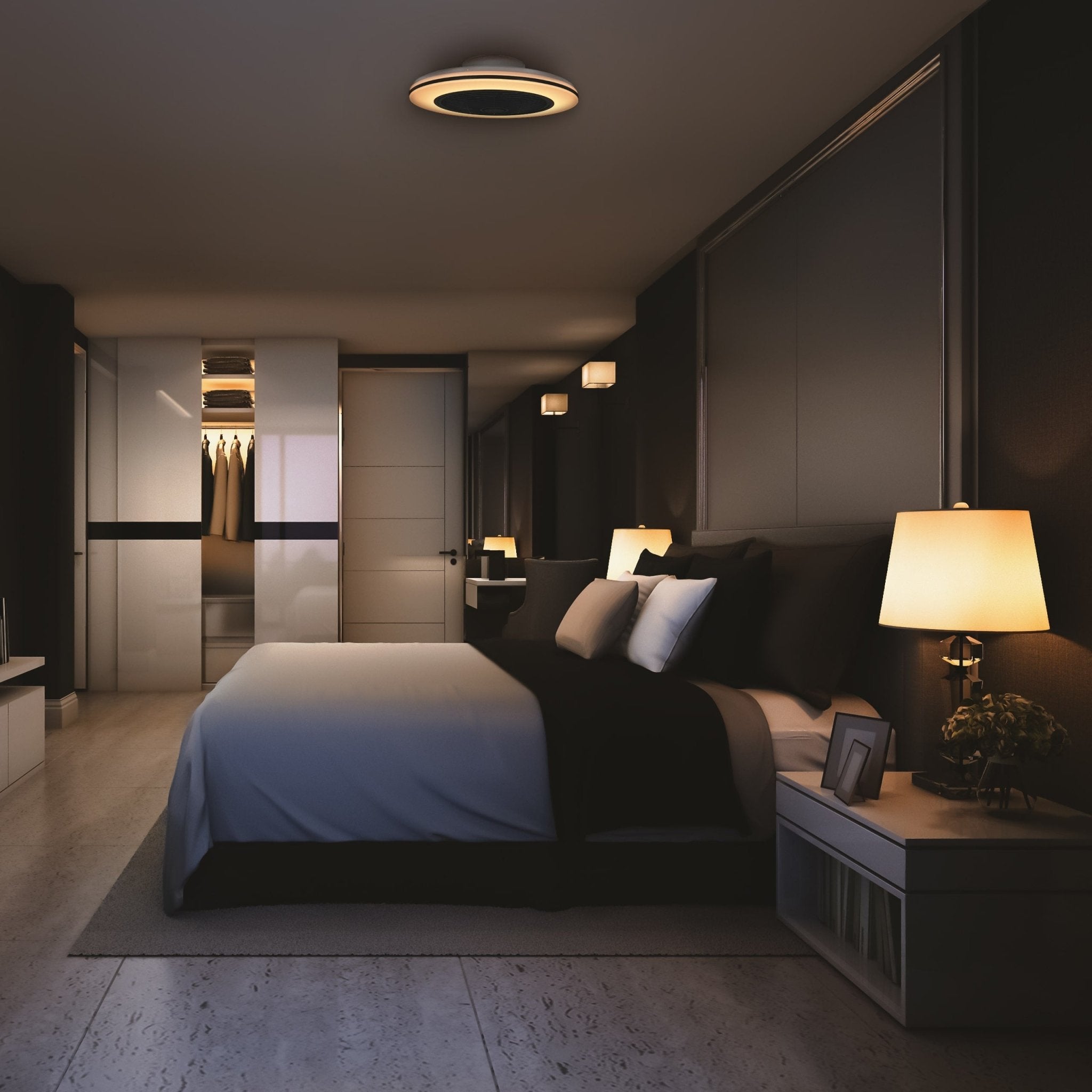 Moderno plafondventilator met verlichting – Dimmen en lichtkleur instellen via afstandsbediening – Met zomer- en winterstand en timerfunctie - LED.nl