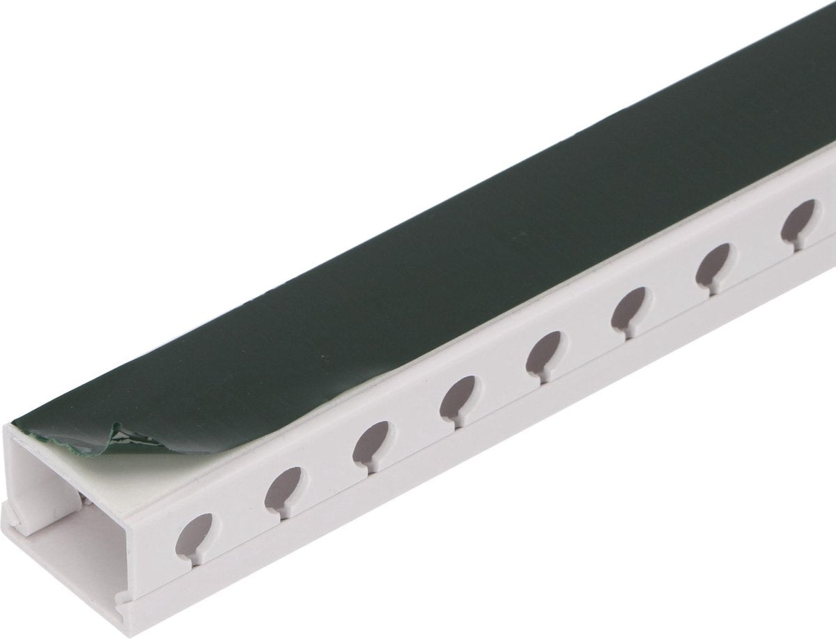 Organice Kabelgoten set met plakstrip - Zelfklevende organiser voor bureau & TV - Wit - LED.nl
