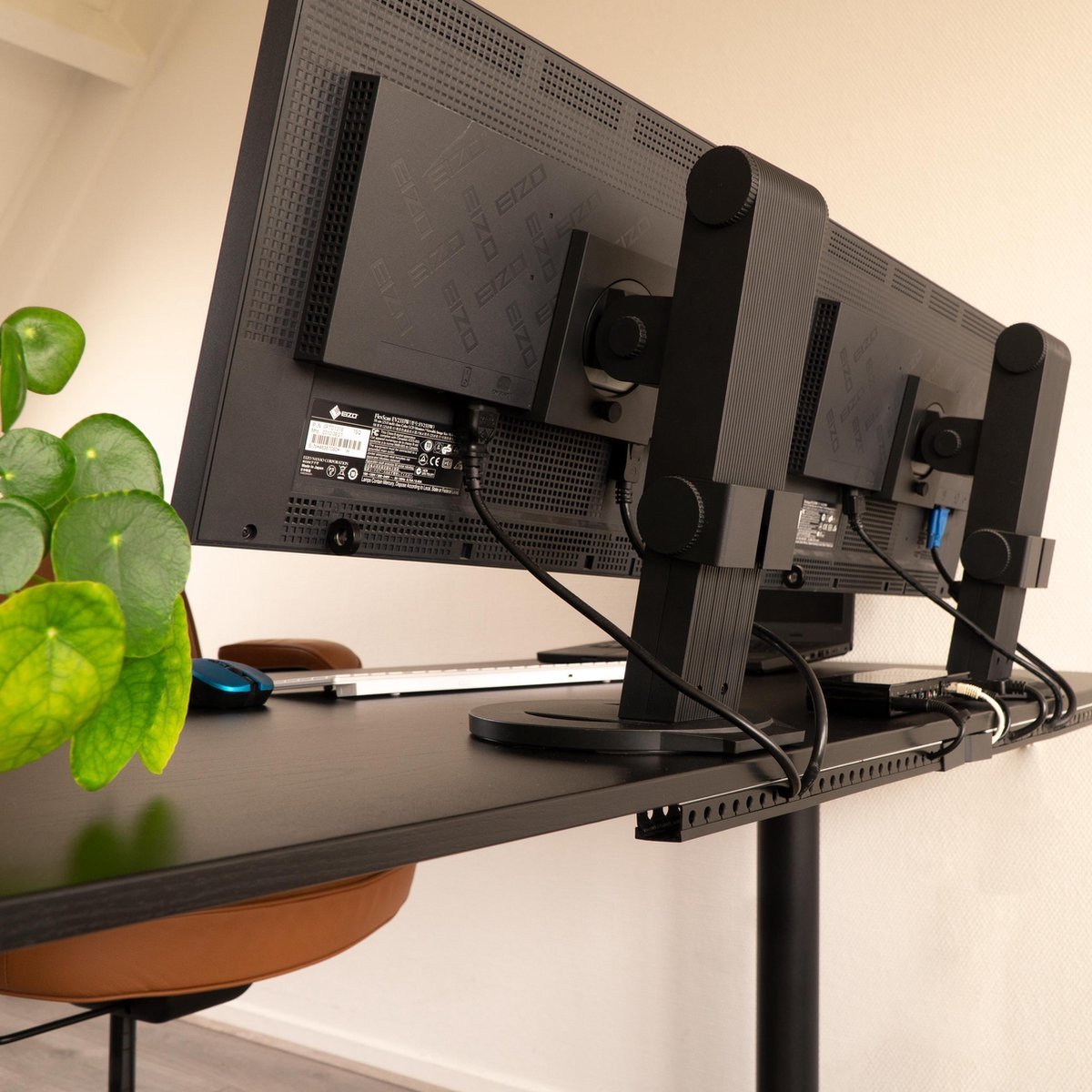 Organice Kabelgoten set met plakstrip - Zelfklevende organiser voor bureau & TV - Wit - LED.nl