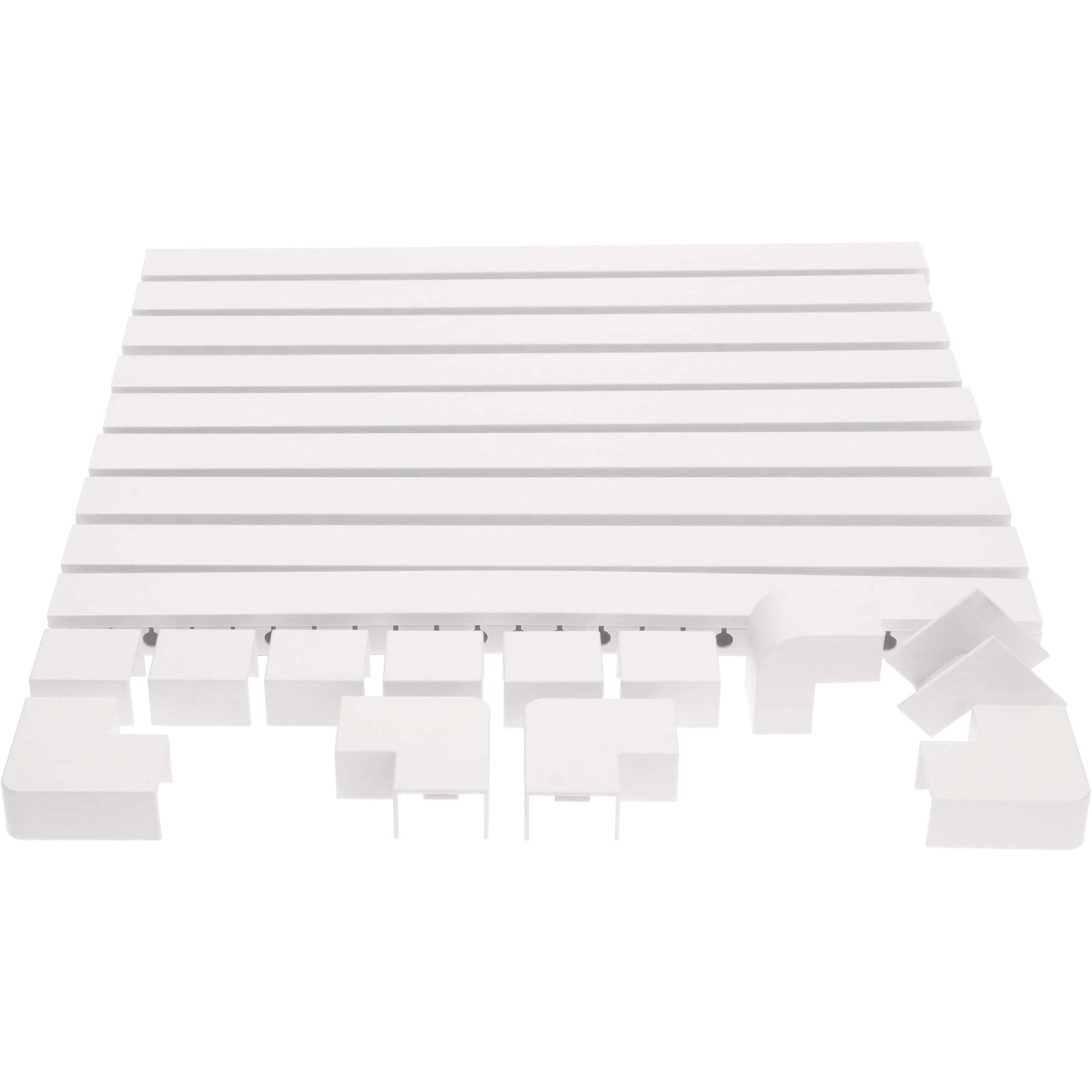 Organice Kabelgoten set met plakstrip - Zelfklevende organiser voor bureau & TV - Wit - LED.nl