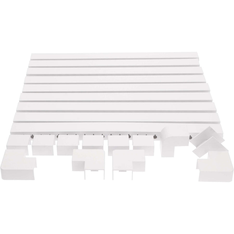 OrgaNice Kabelgoten Set - Zelfklevende organiser voor Bureau & TV - Wit Snoeren LED.nl
