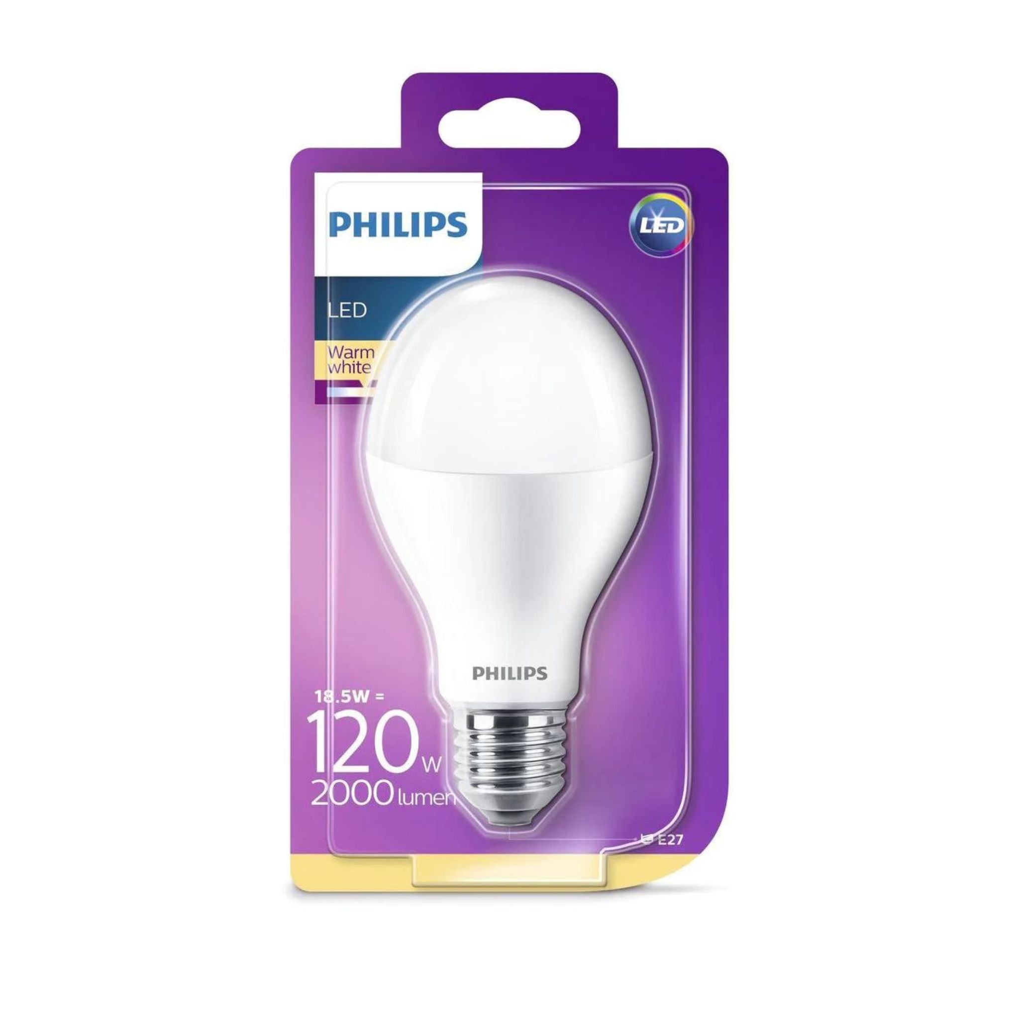 Philips CorePro E27 LED Lamp - 18.5W vervangt 120W - 2000 lumen - Warm wit - LED.nl