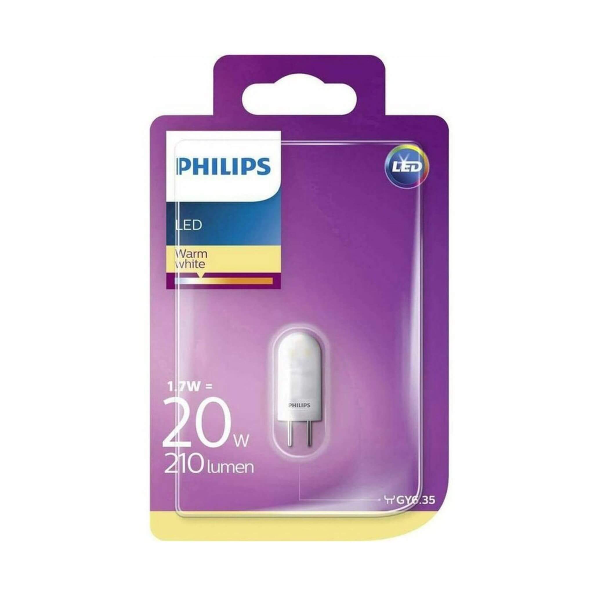 Philips CorePro LED capsulelamp - GY6.35 prikfitting - 12V - 1.7W vervangt 20W - Warm wit - LED.nl