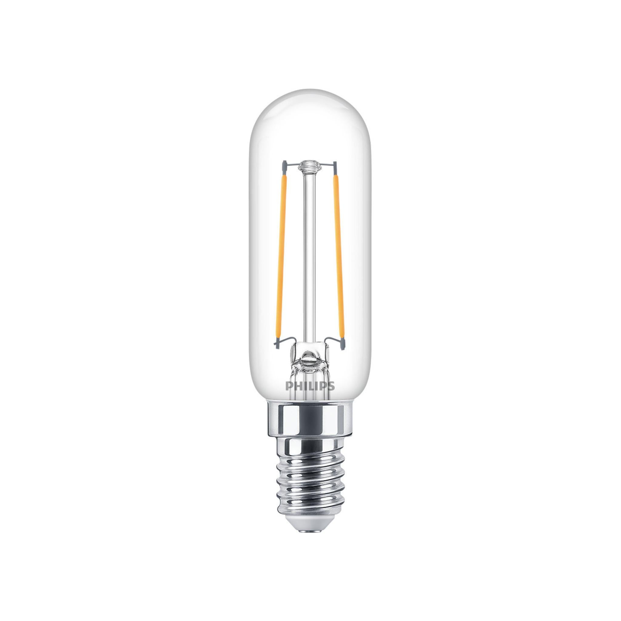 Philips LED Buislamp T25 met kleine E14 fitting - 2W vervangt 25W - Warm wit - LED.nl