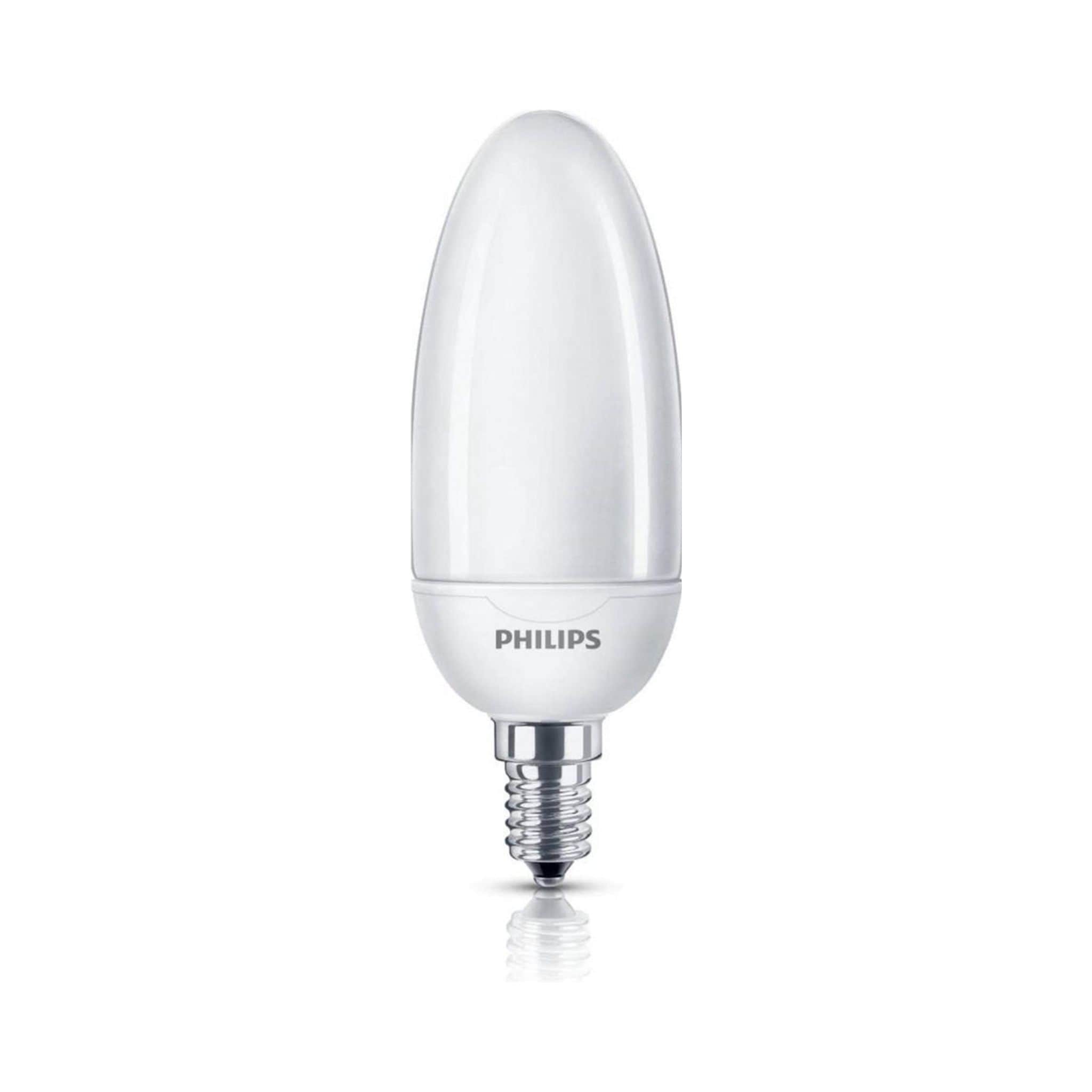 Philips Softone E14 Spaarlamp - Kaarsvormig - Mat - 8W vervangt 35W - Warm wit licht - LED.nl