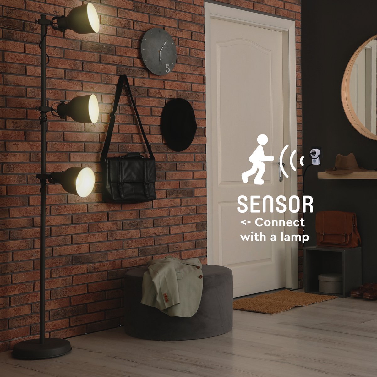 Plug-in Bewegingssensor met stopcontact - Bewegingssensor met 10 meter bereik - LED.nl