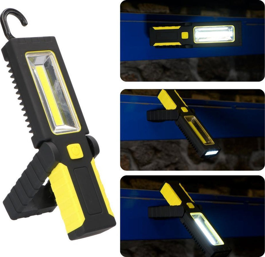 LED's Work Draagbare LED Looplamp 180 - Met magneet en haak - Werkt op batterijen Looplampen LED.nl