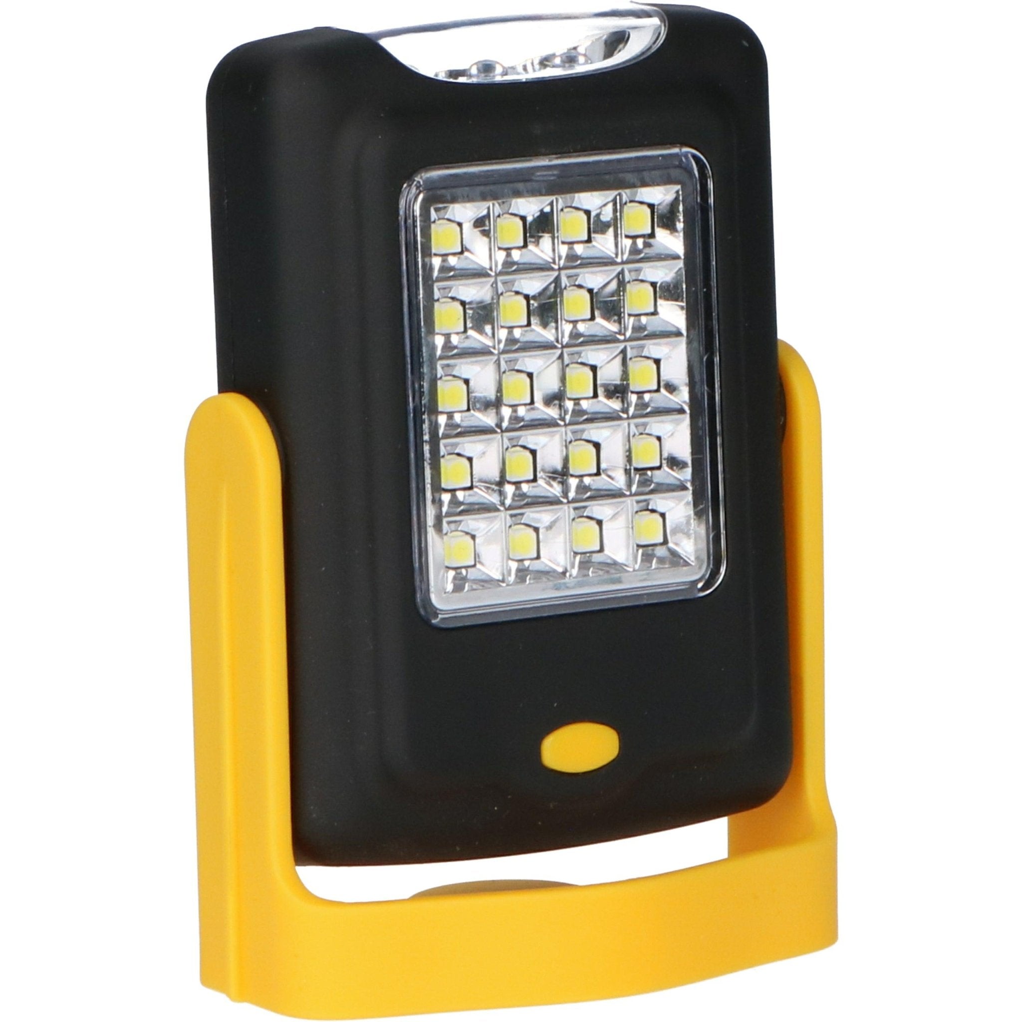 Portable mini LED Looplamp met magneet en haak - Draadloos op batterijen - 120 lm - LED.nl