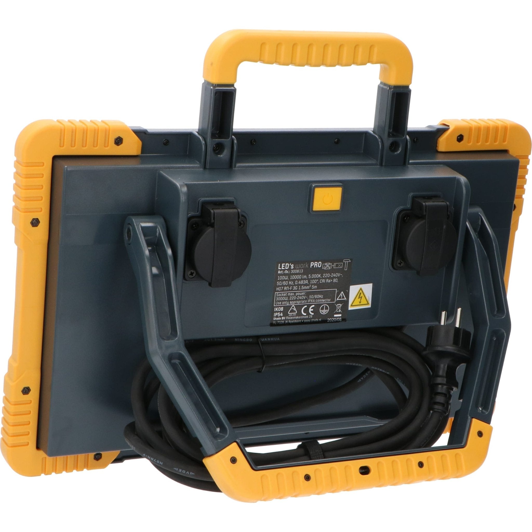 Premium LED bouwlamp 100W – 5 meter snoer – Rough Service Tested – 11000 lumen – IP54 - LED.nl