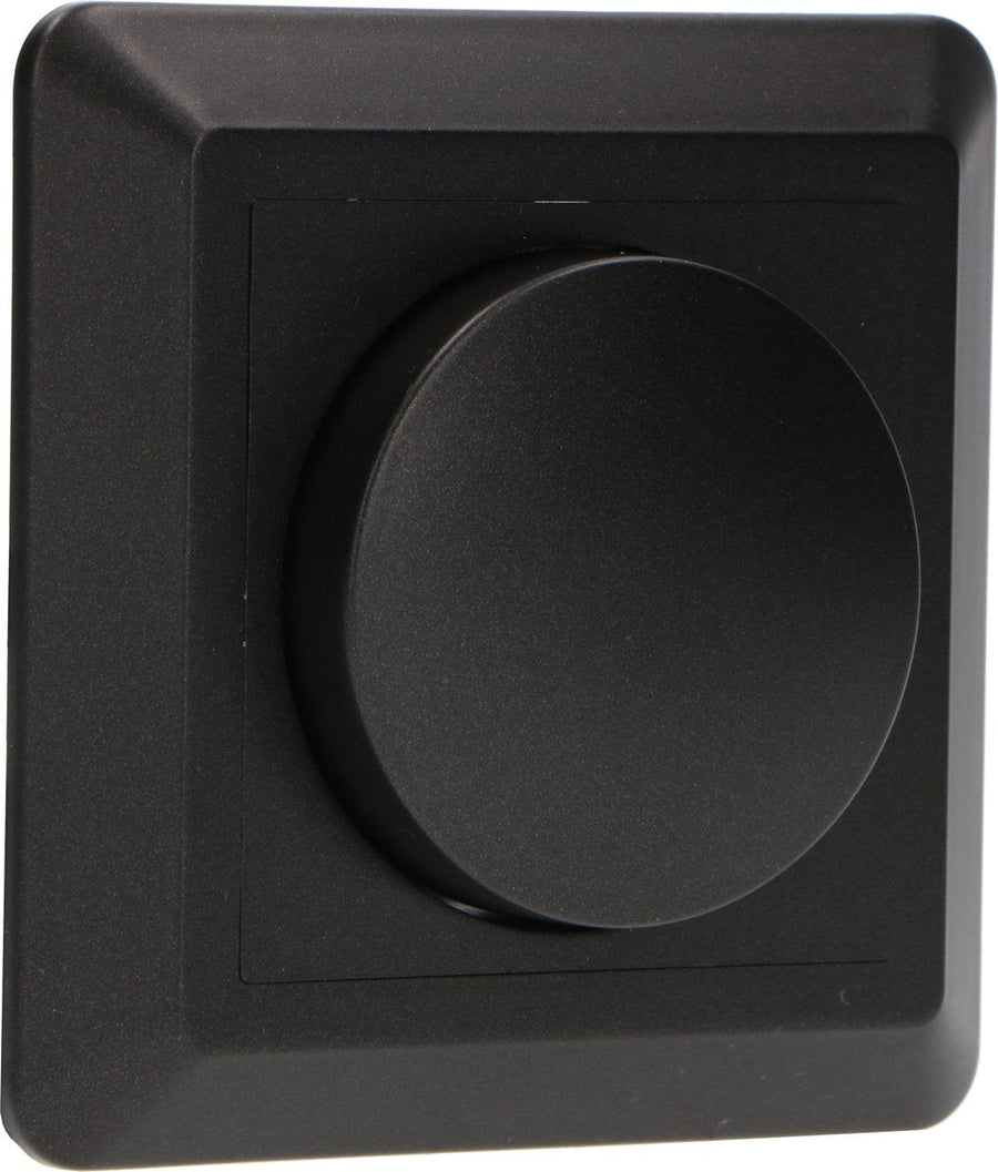 Professional Complete Dimmer voor alle dimbare (LED) lampen - Fase afsnijding aansnijding - Zwart Dimmers LED.nl