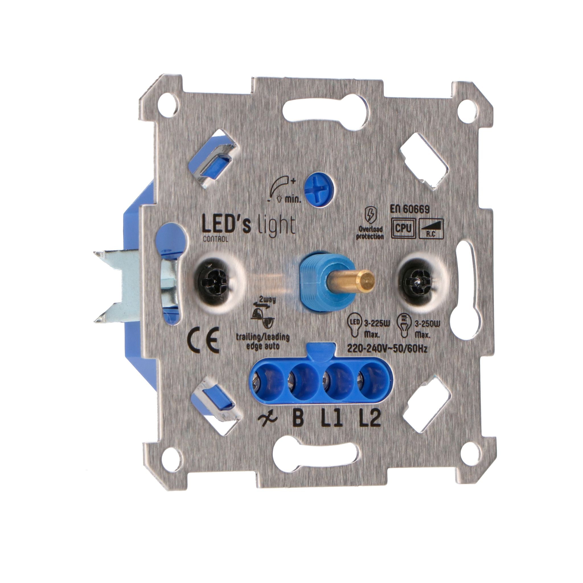 Professional Dimmer voor alle dimbare (LED) lampen - Fase afsnijding aansnijding - 3 tot 250W - LED.nl