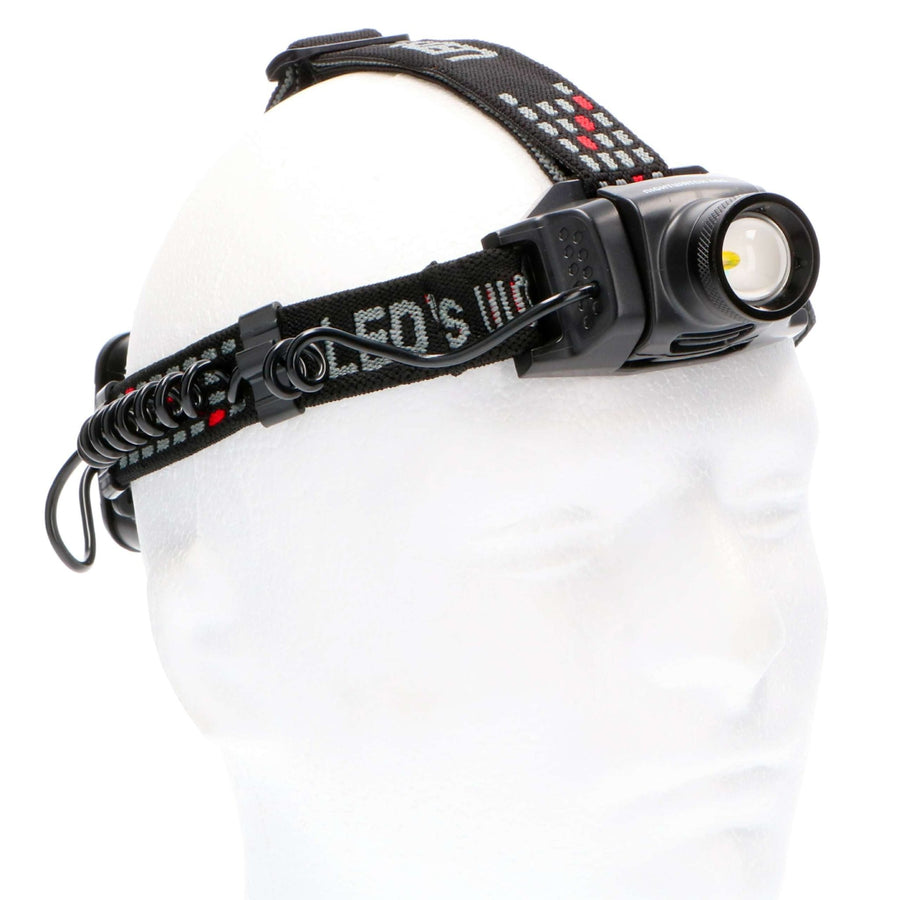 LED's Work Hoofdlamp op batterijen - Met zoomfunctie - Dimbaar - IP44 waterdicht - 400 Lumen Hoofdlampen LED.nl