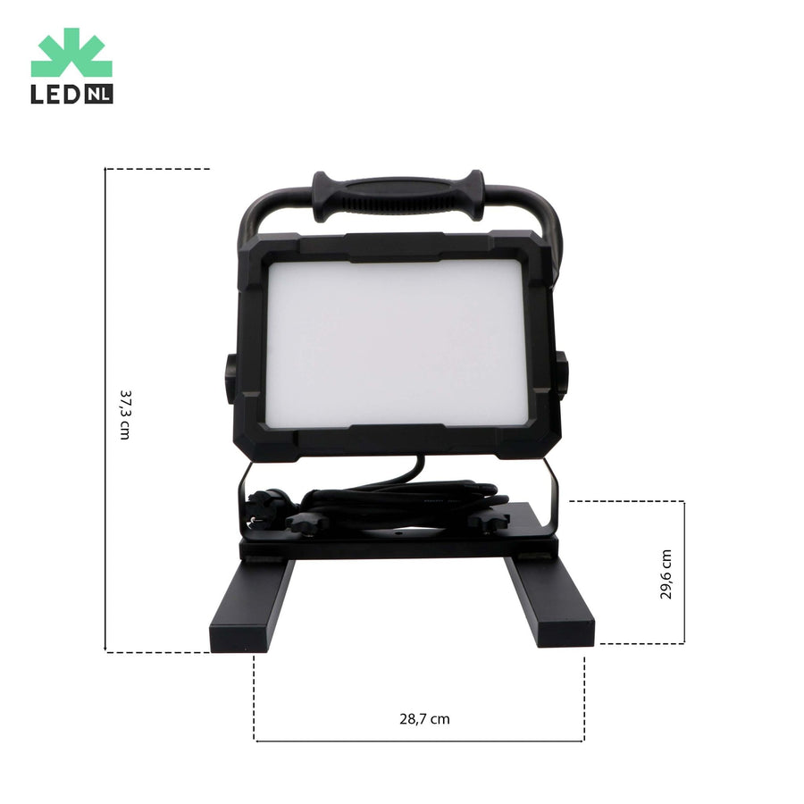Professionele LED bouwlamp 100W – Rough Service Tested – 5 meter snoer – 9000 lumen – IP65 Bouwlampen LED.nl