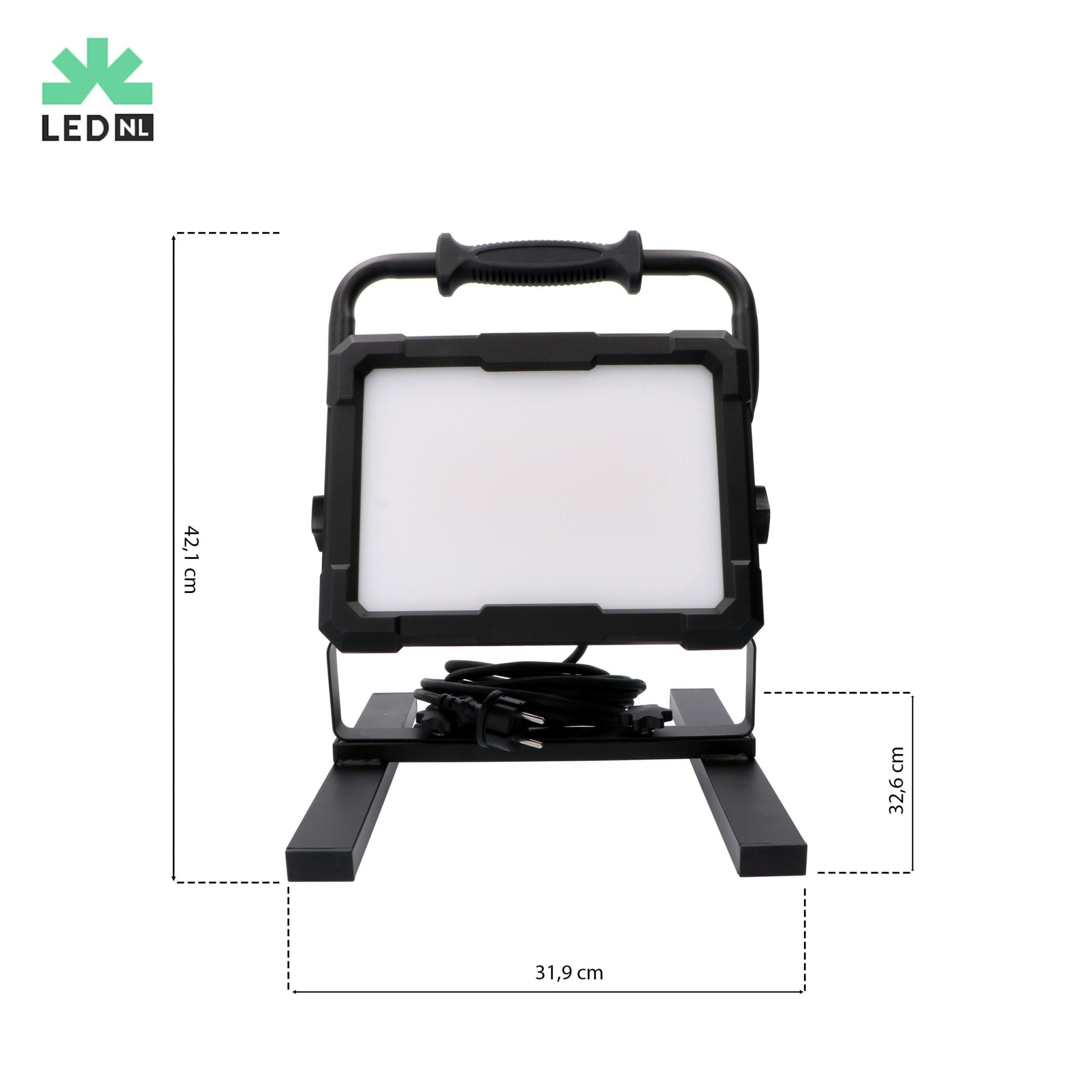 Professionele LED bouwlamp 150W – Rough Service Tested – 5 meter snoer – 13000 lumen – IP65 - LED.nl