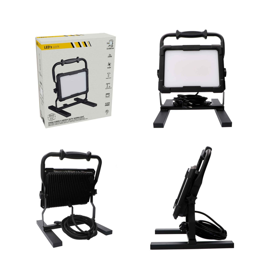 LED's Work Professional LED Construction Lamp 13000 - Rough Service Tested - 5 meter cord - 150W - IP65 - LED.nl