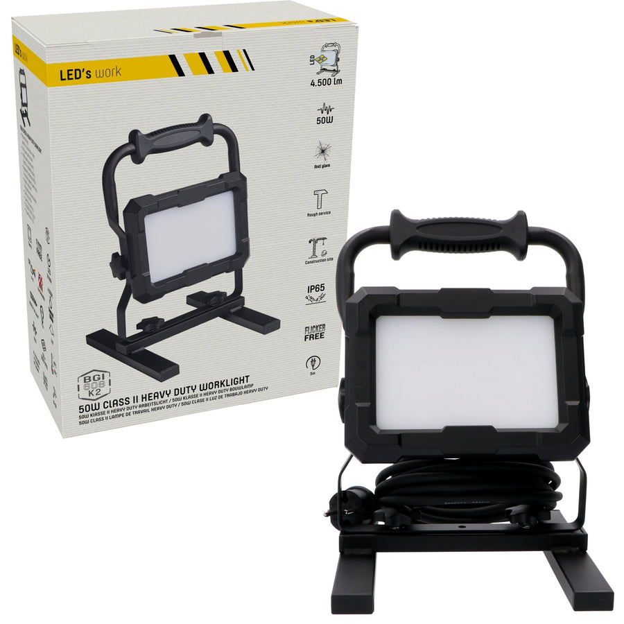 LED's Work Professional LED Construction Lamp 4500 - Rough Service Tested - 5 meter cord - 50W - IP65 - LED.nl