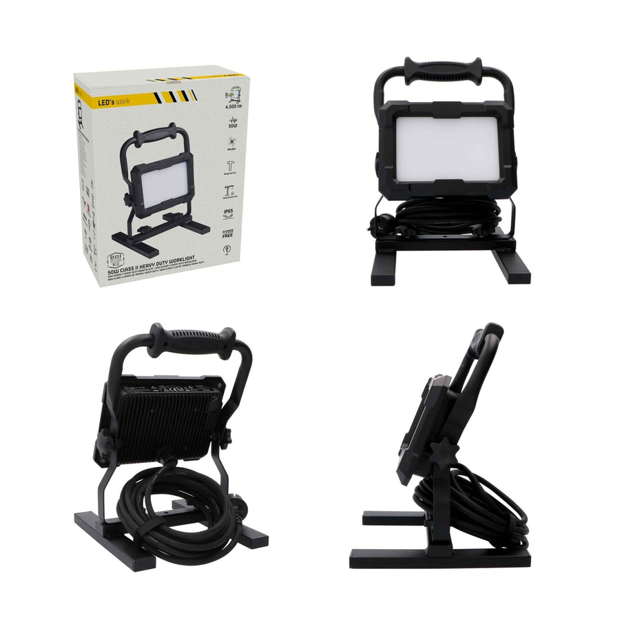 LED's Work Professional LED Construction Lamp 4500 - Rough Service Tested - 5 meter cord - 50W - IP65 - LED.nl