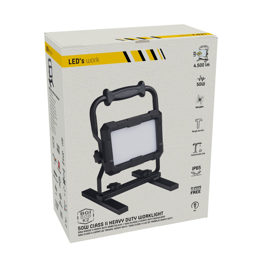 LED's Work Professional LED Construction Lamp 4500 - Rough Service Tested - 5 meter cord - 50W - IP65 - LED.nl