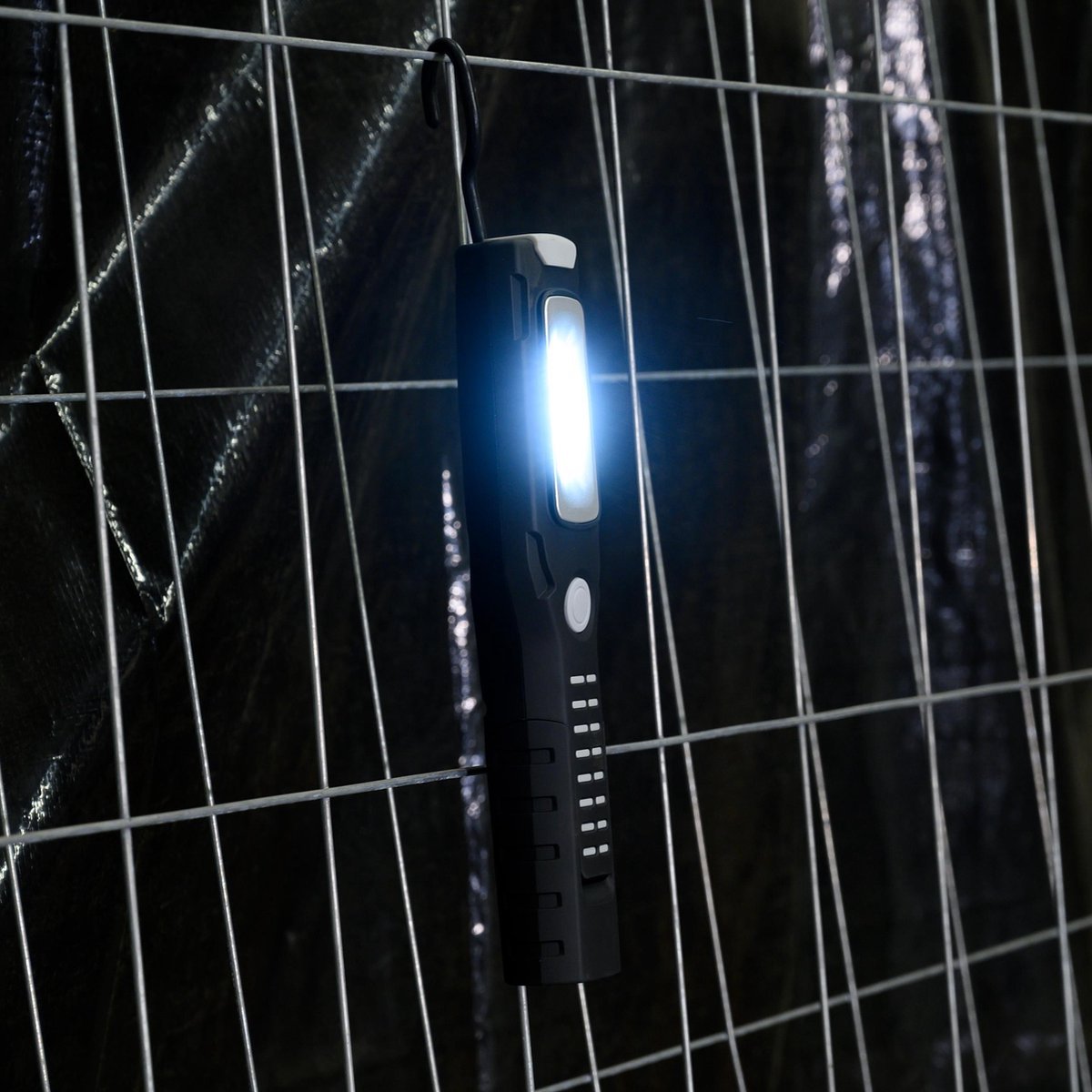 Professionele LED Looplamp op accu - oplaadbaar & draadloos - 2 lichtpunten - 300 lm - LED.nl