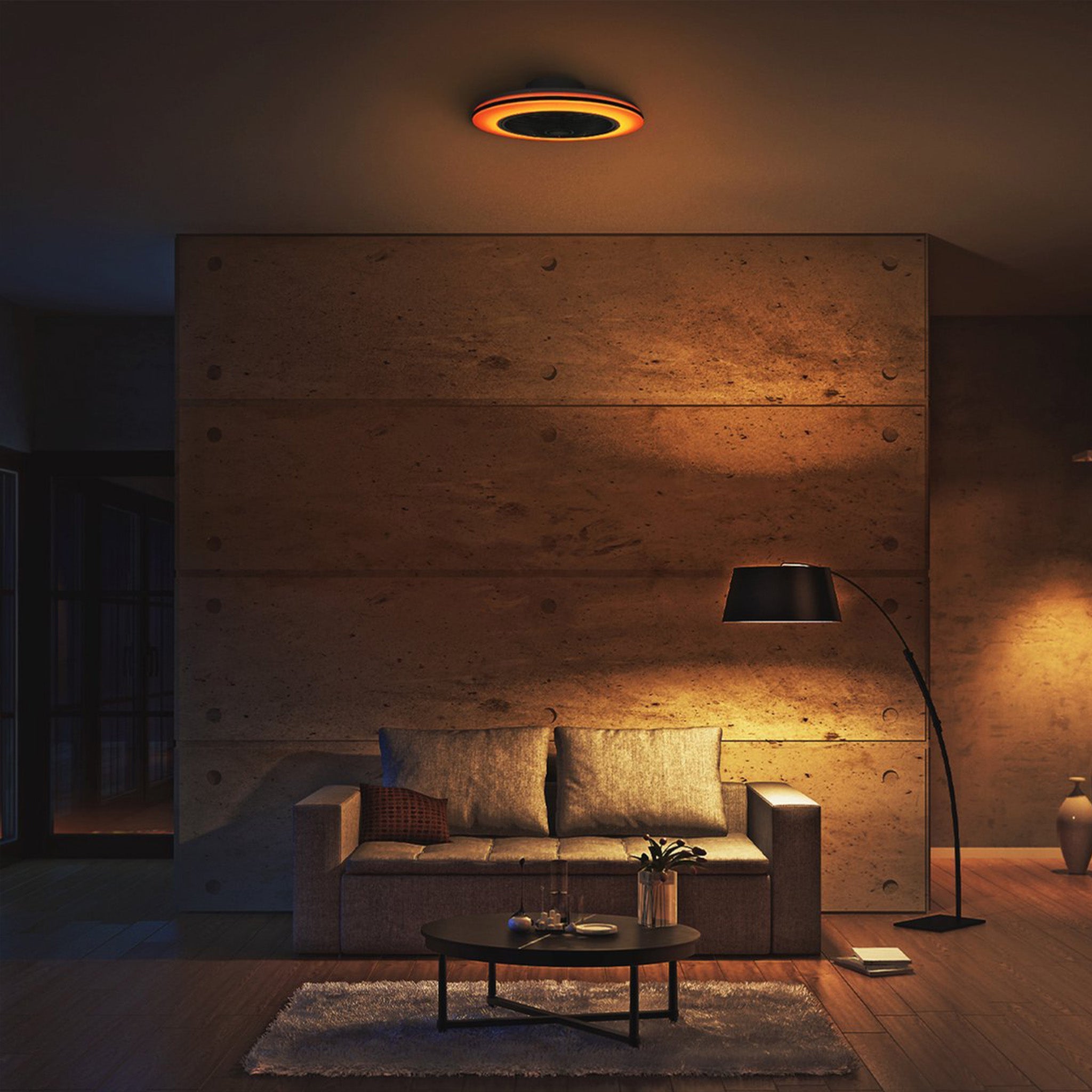 Proventa 3D Air Plafondventilator met verlichting 50 cm - Verspreidt lucht over hele kamer - Met afstandsbediening - LED.nl