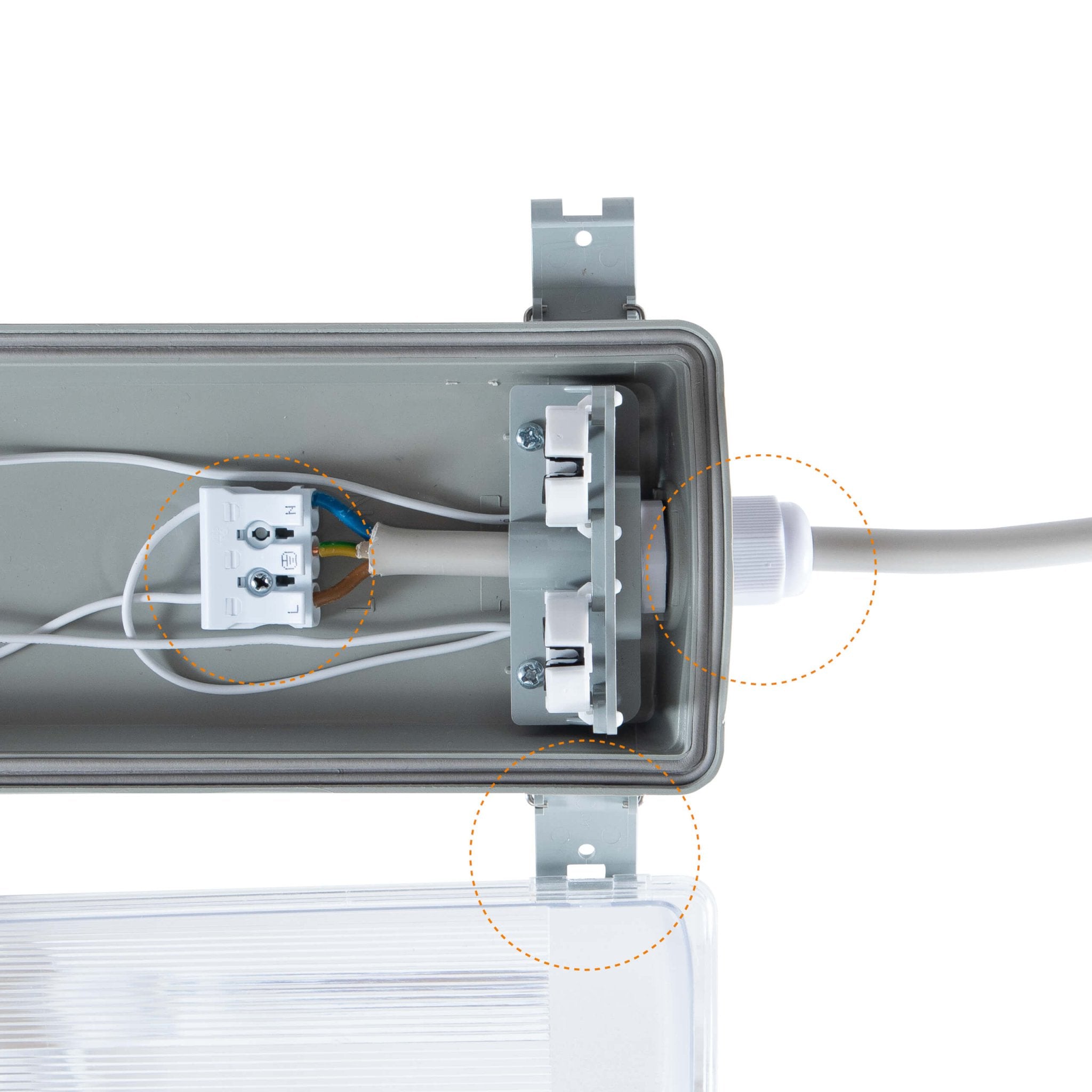 Proventa dubbele LED TL verlichting 60 cm – Incl. 2 LED TL buizen – IP65 waterdicht – 2160 lumen - LED.nl