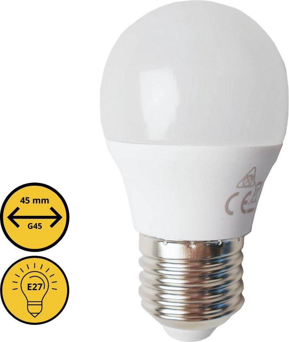 Proventa LED lamp met grote E27 fitting - diameter van 45 mm - G45 Peerlamp - LED.nl