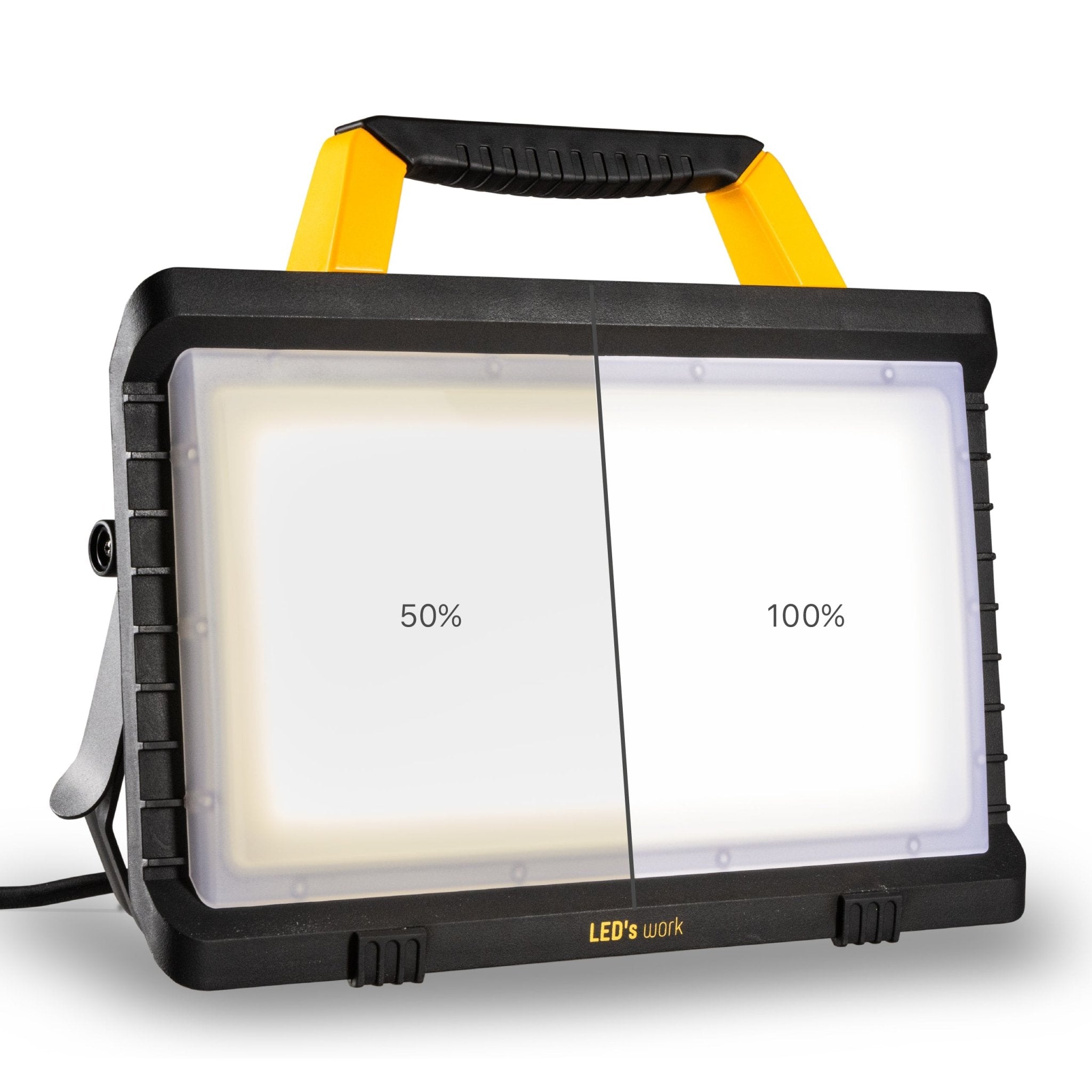 ProWork LED Bouwlamp met  2 extra stopcontacten -  5 meter snoer - IP54 - 5000 lm - LED.nl