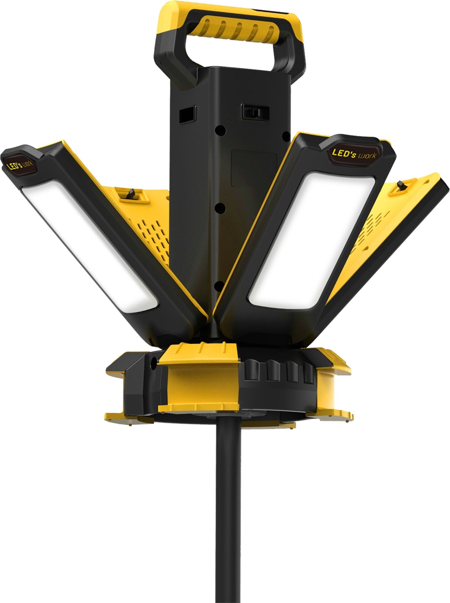 ProWork LED Bouwlamp met rondom licht - 4 lichtpunten - Dimbaar licht - 14000 lm - LED.nl