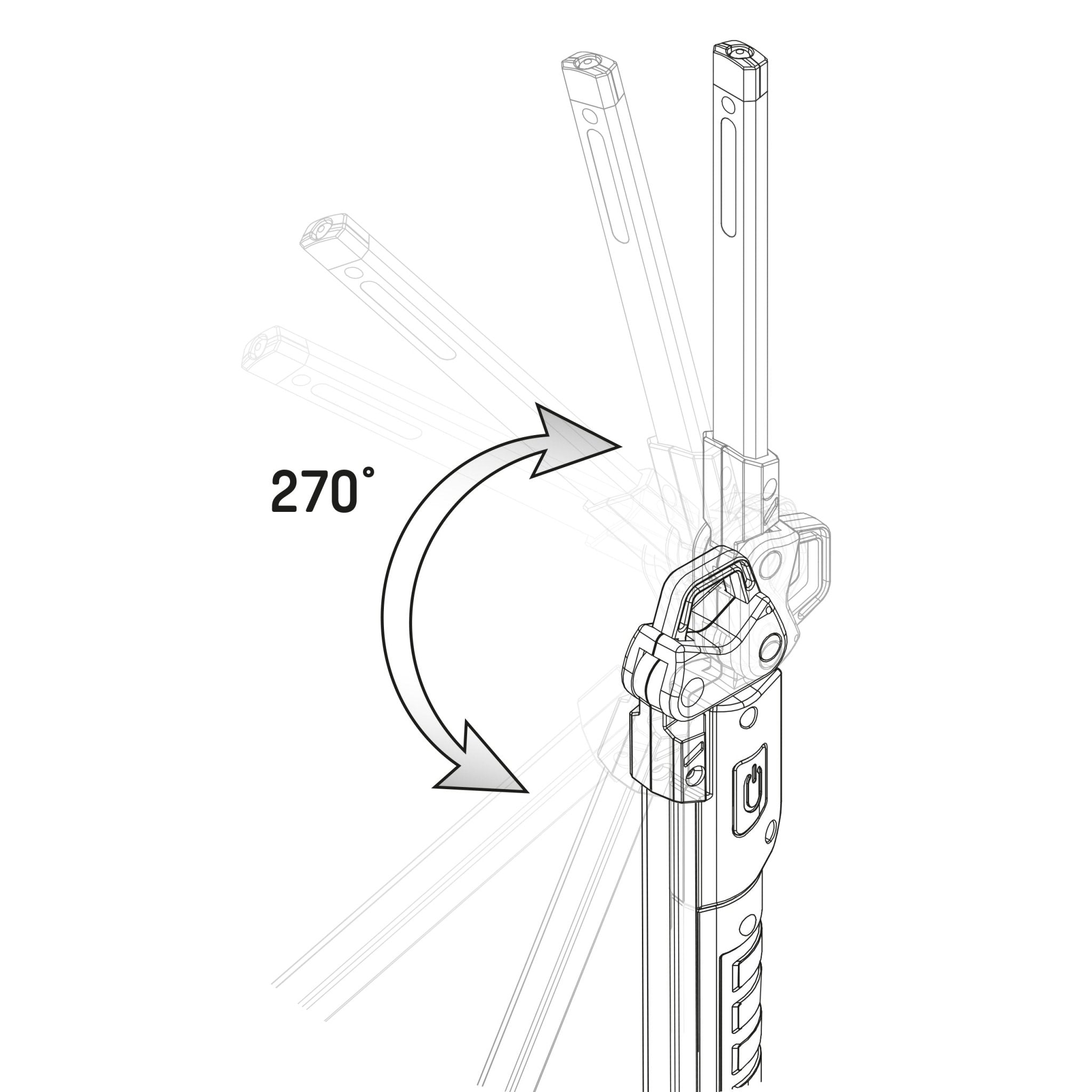 ProWork LED Inspectielamp oplaadbaar - Inklapbaar & Draadloos - Met magneet en haak - 500 lm - LED.nl