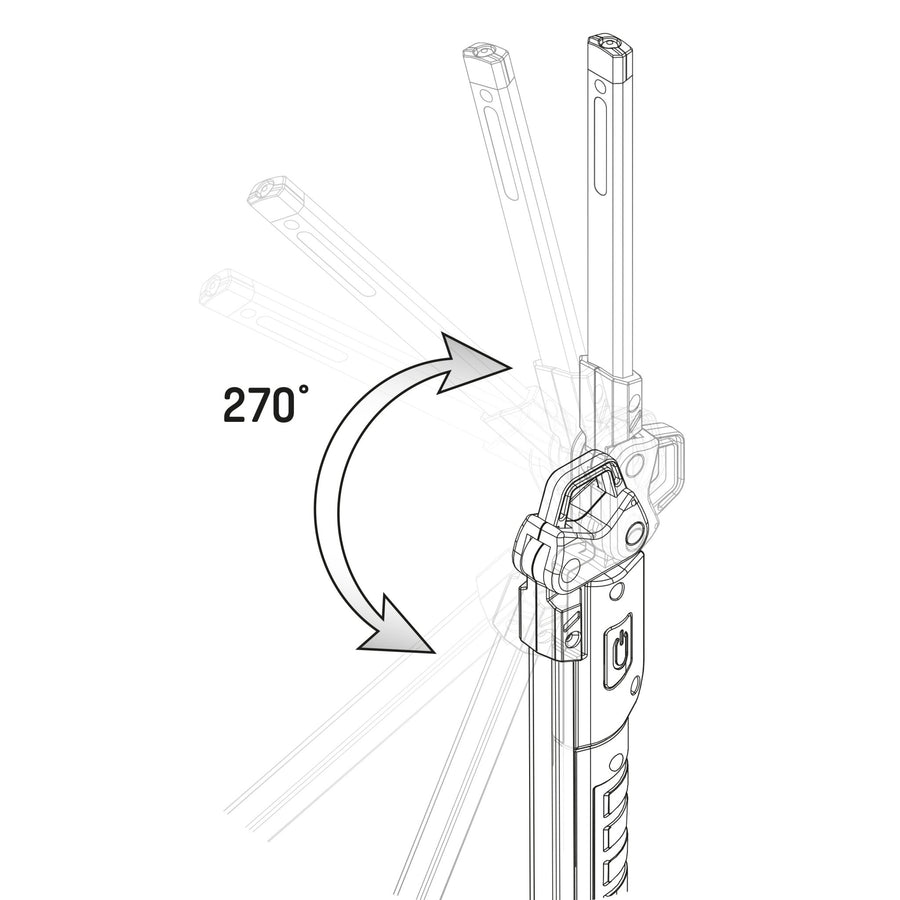 LED's Work Rechargeable Handlamp 500 - Inspection Lamp - Foldable &amp; Cordless - With Magnet and Hook - LED.nl