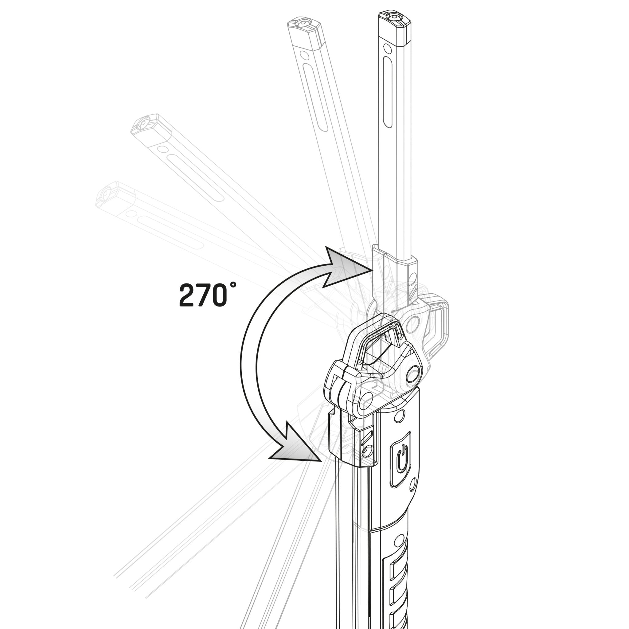 ProWork LED Werklamp oplaadbaar - Inklapbaar & Draadloos - Met magneet en haak - 300 lm - LED.nl