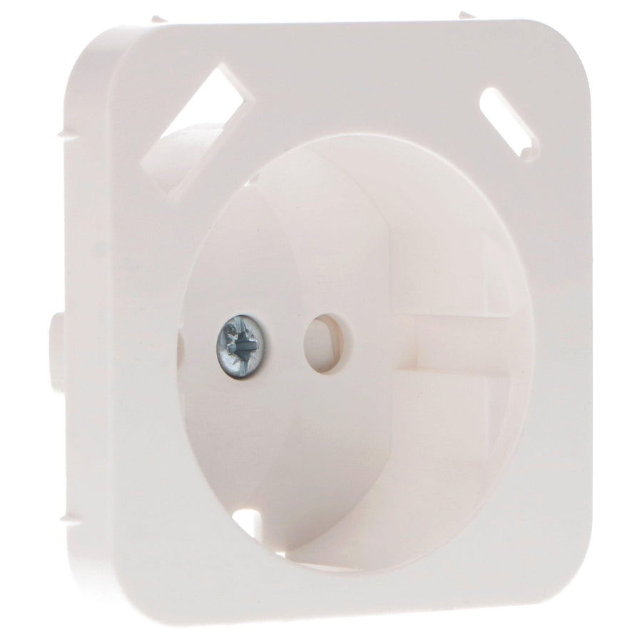 Reflex Inlegplaat rond voor wandcontactdoos met USB-C & USB - Wit Stekkers LED.nl